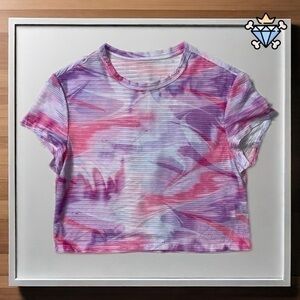 SHEIN MEN CROPPED FITTED SHORT SLEEVE TIE DYE TEE SIZE LARGE STREETWEAR LOUNGE